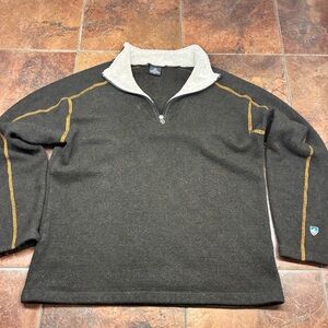 Kuhl Men's Dark Brown Zip-Up Sweater